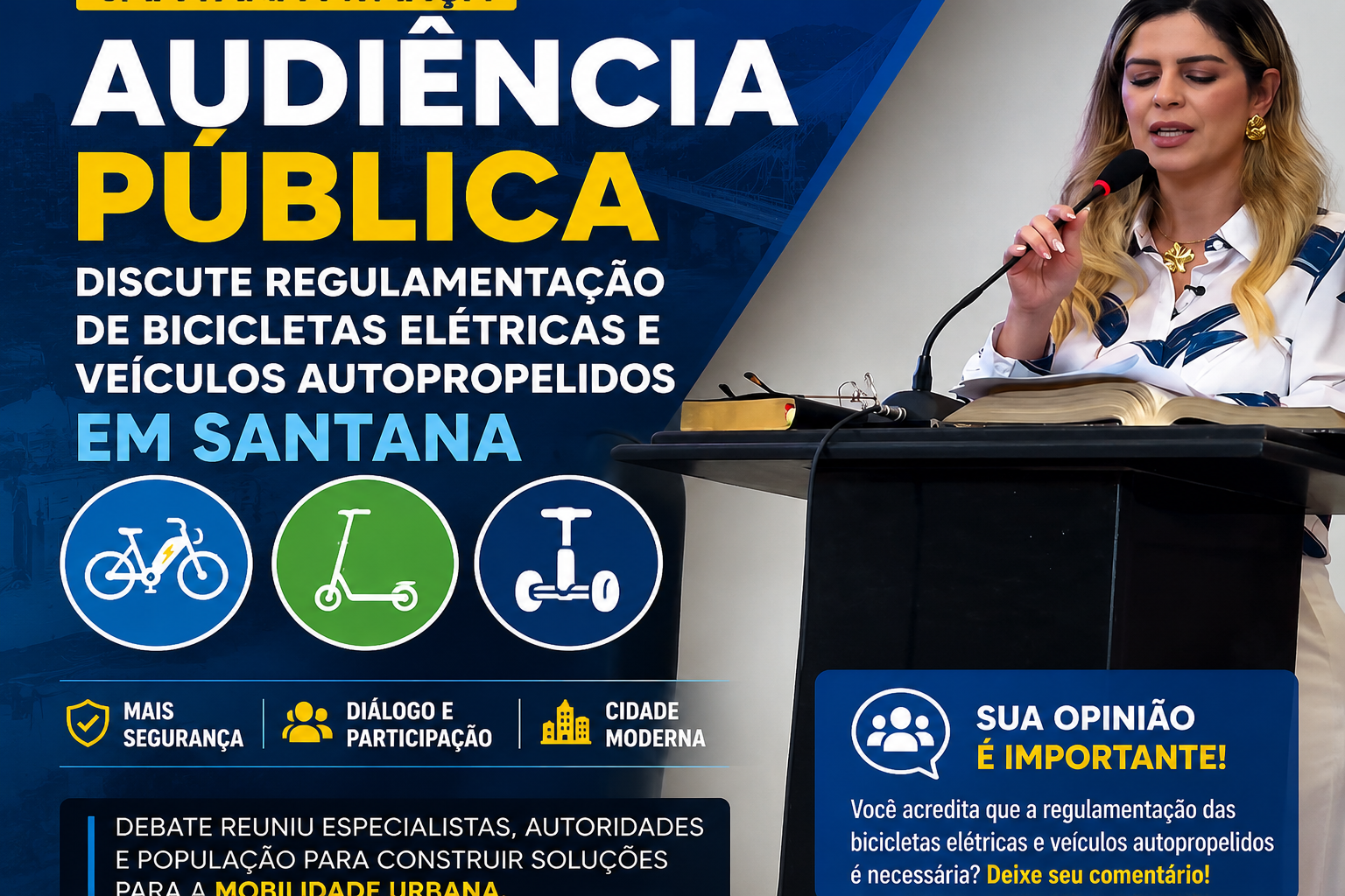 Audiência Pública: Regulamentação das bicicletas elétricas e veículos autopropelidos! 